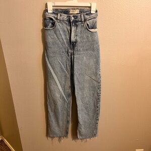 Abercrombie & Fitch Ankle Straight Ultra High Rise Jeans